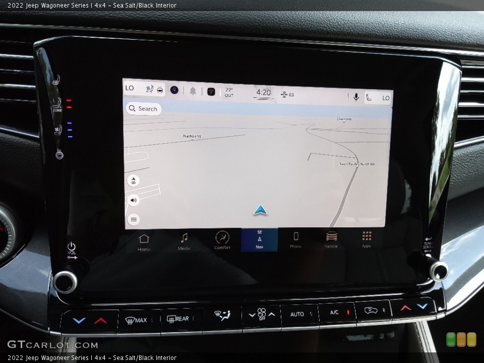 Sea Salt/Black Interior Navigation for the 2022 Jeep Wagoneer Series I 4x4 #144753055