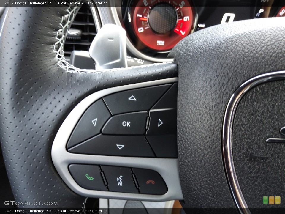 Black Interior Steering Wheel for the 2022 Dodge Challenger SRT Hellcat Redeye #144753829