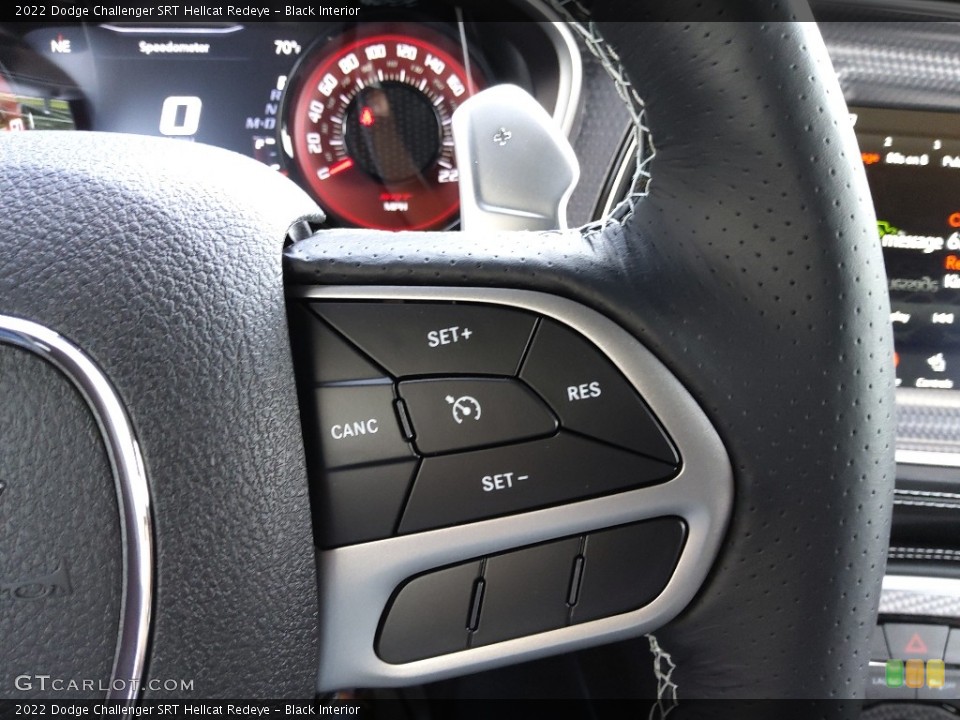 Black Interior Steering Wheel for the 2022 Dodge Challenger SRT Hellcat Redeye #144753856