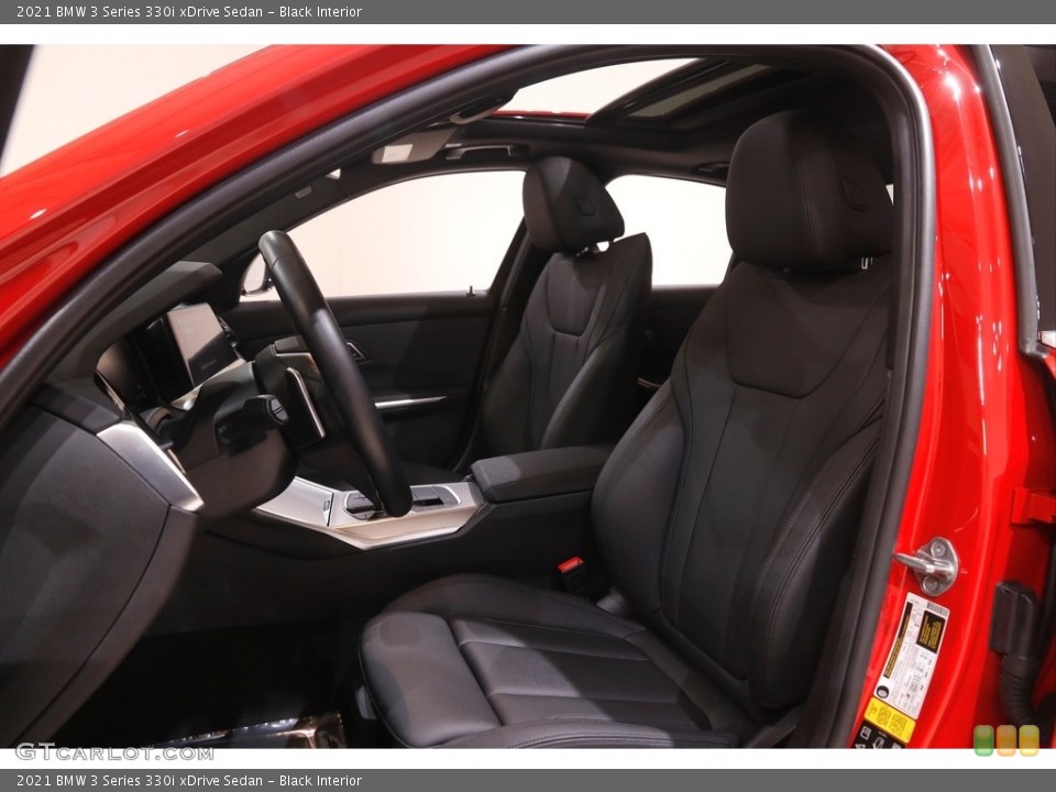 Black Interior Front Seat for the 2021 BMW 3 Series 330i xDrive Sedan #144755530