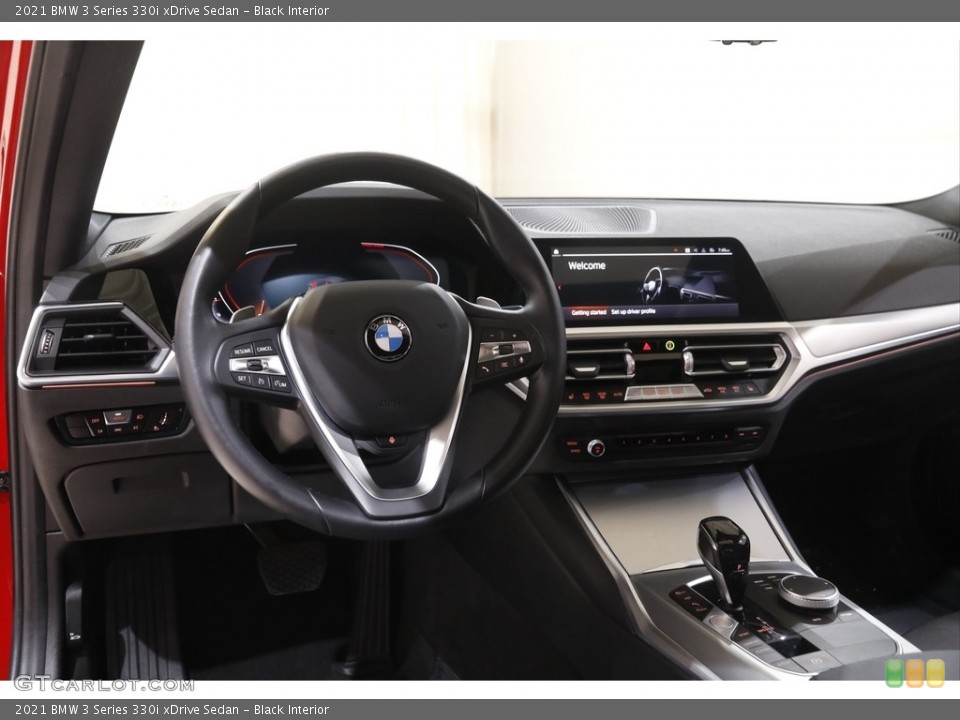 Black Interior Dashboard for the 2021 BMW 3 Series 330i xDrive Sedan #144755554