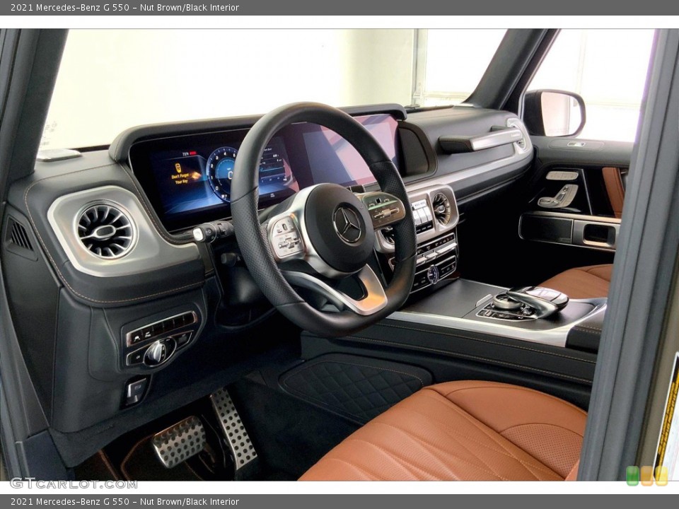 Nut Brown/Black Interior Steering Wheel for the 2021 Mercedes-Benz G 550 #144755794