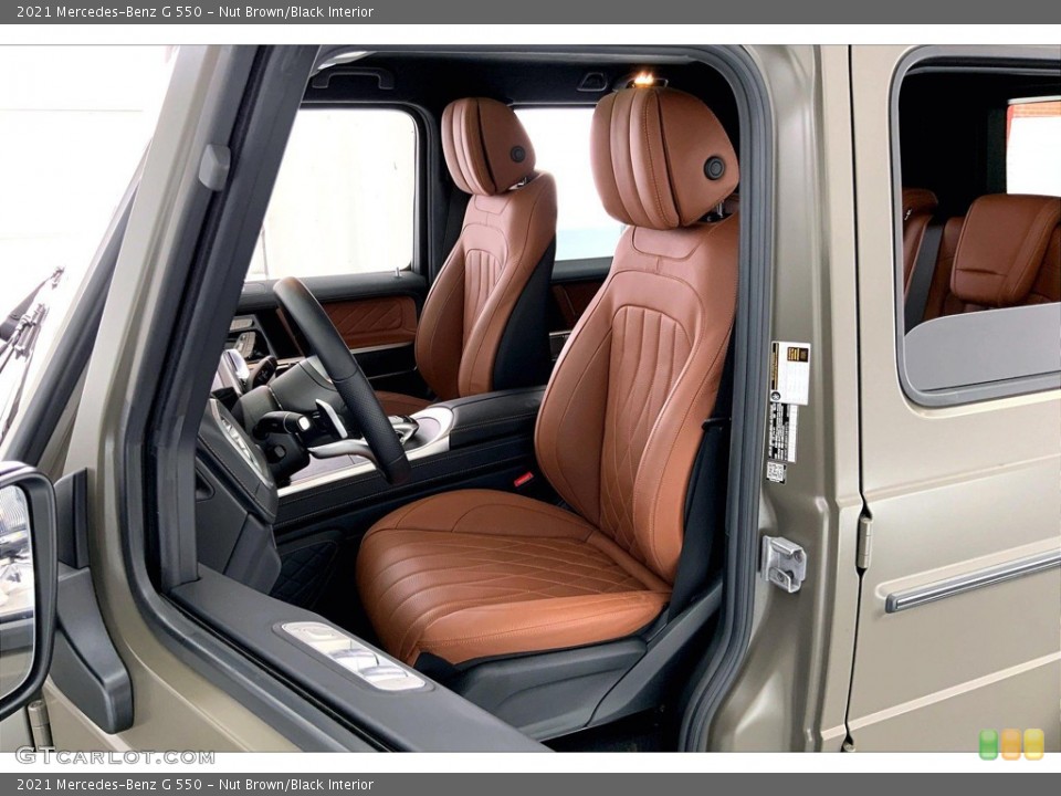 Nut Brown/Black Interior Front Seat for the 2021 Mercedes-Benz G 550 #144755884