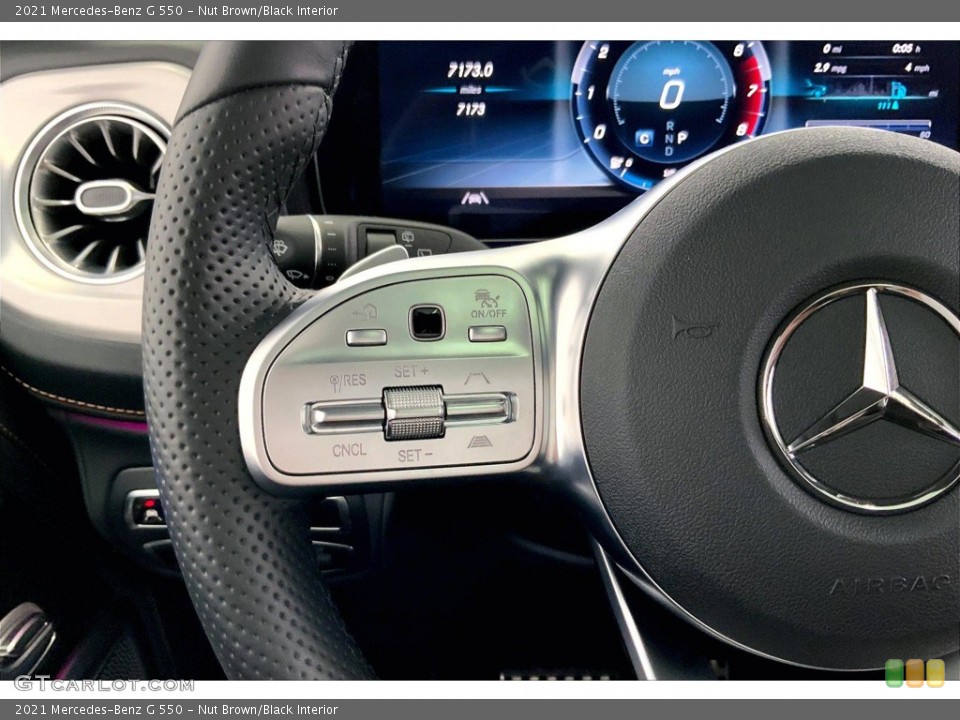 Nut Brown/Black Interior Steering Wheel for the 2021 Mercedes-Benz G 550 #144755950