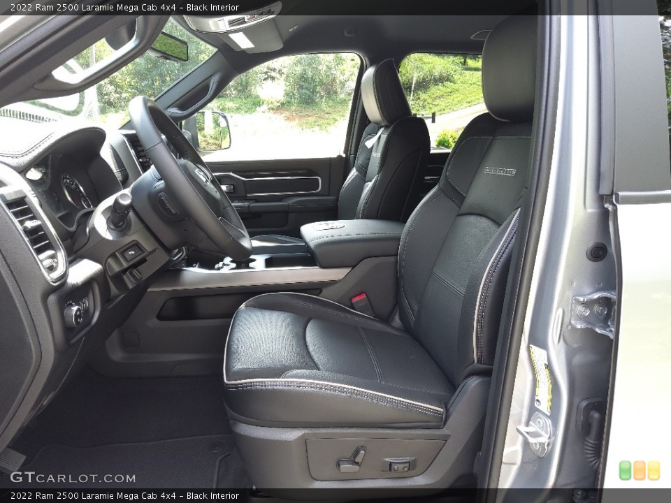 Black Interior Front Seat for the 2022 Ram 2500 Laramie Mega Cab 4x4 #144756178