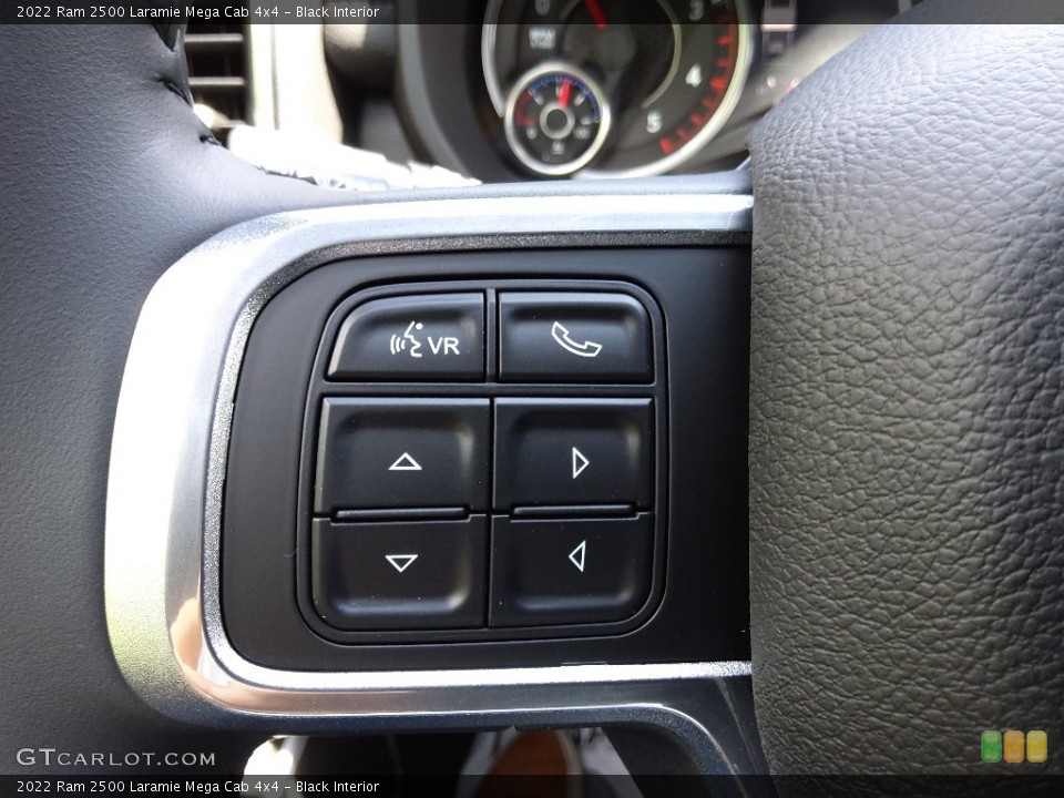 Black Interior Steering Wheel for the 2022 Ram 2500 Laramie Mega Cab 4x4 #144756364
