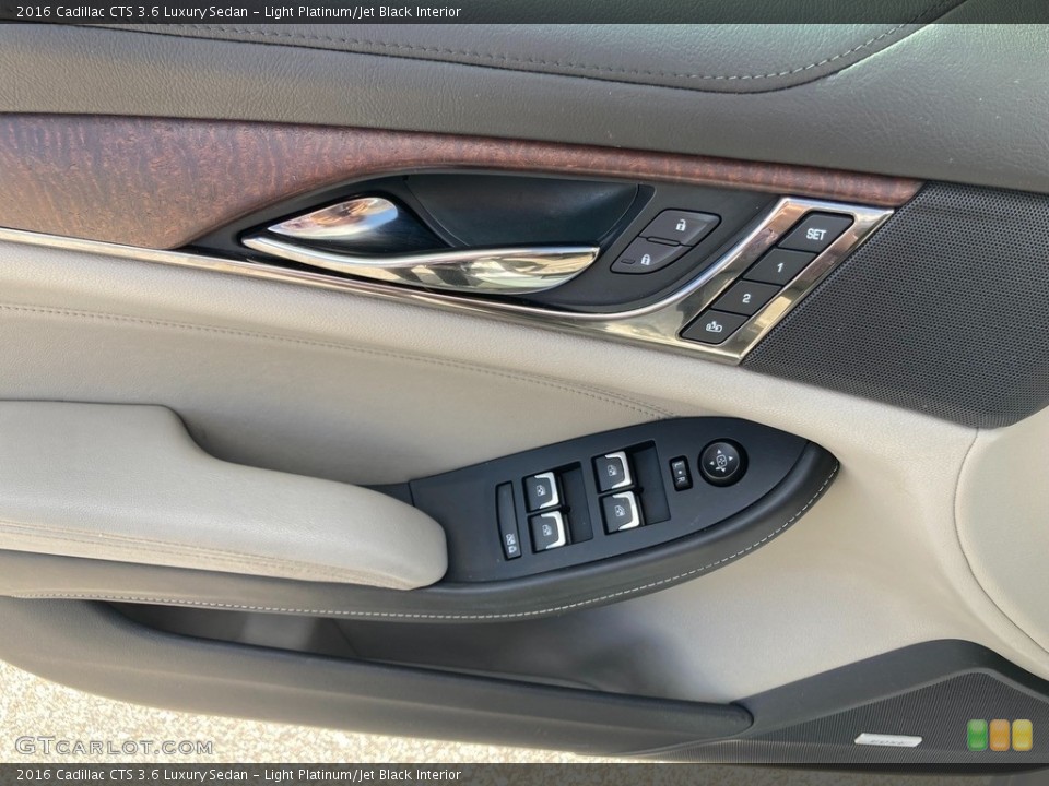 Light Platinum/Jet Black Interior Door Panel for the 2016 Cadillac CTS 3.6 Luxury Sedan #144756943