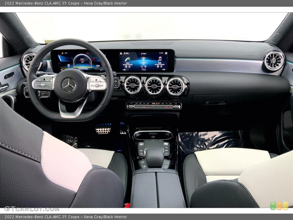 Neva Gray/Black Interior Dashboard for the 2022 Mercedes-Benz CLA AMG 35 Coupe #144759942