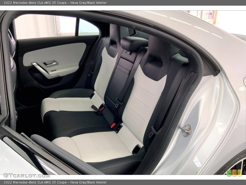 Neva Gray/Black Interior Rear Seat for the 2022 Mercedes-Benz CLA AMG 35 Coupe #144760074