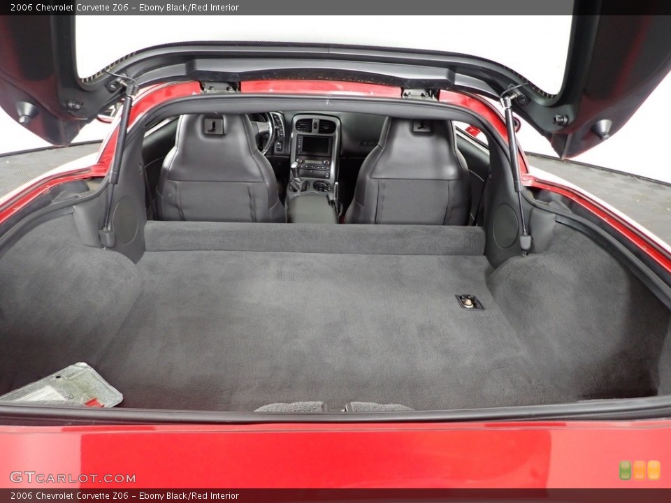 Ebony Black/Red Interior Trunk for the 2006 Chevrolet Corvette Z06 #144760140