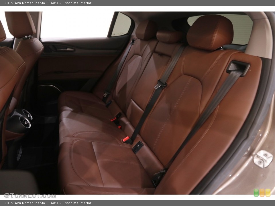 Chocolate Interior Rear Seat for the 2019 Alfa Romeo Stelvio Ti AWD #144761664