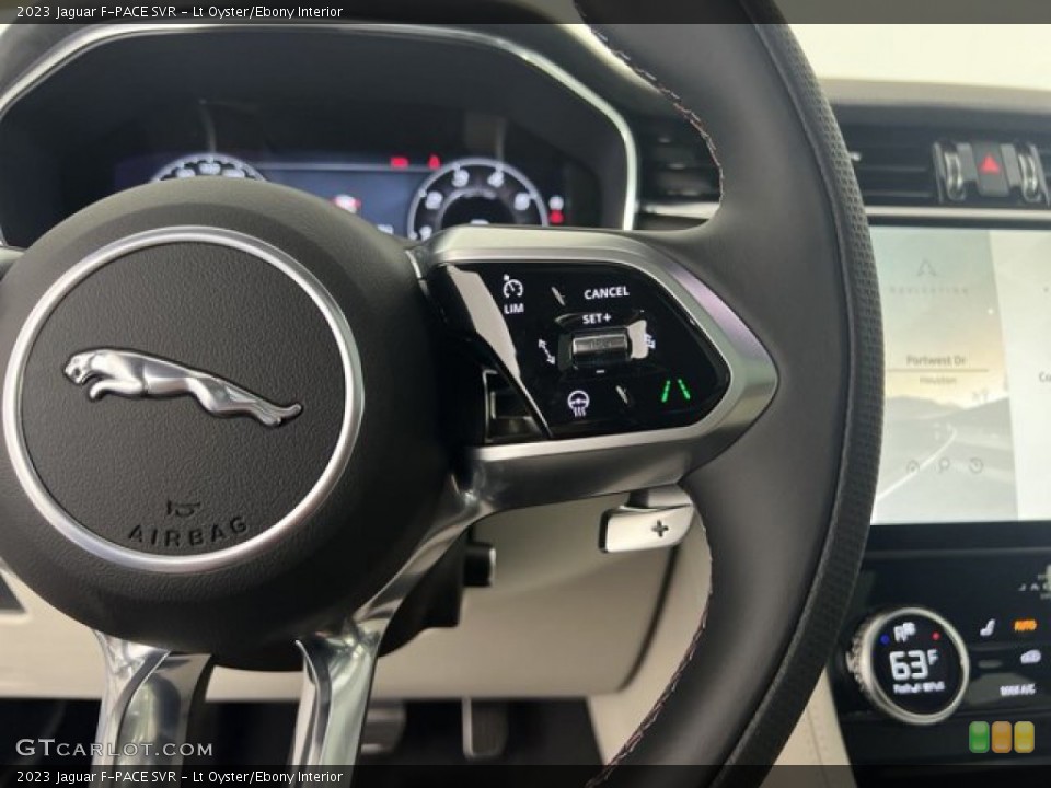 Lt Oyster/Ebony Interior Steering Wheel for the 2023 Jaguar F-PACE SVR #144763032