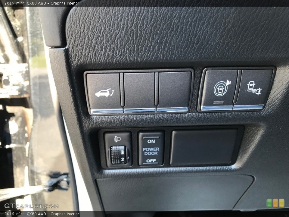 Graphite Interior Controls for the 2016 Infiniti QX80 AWD #144763604