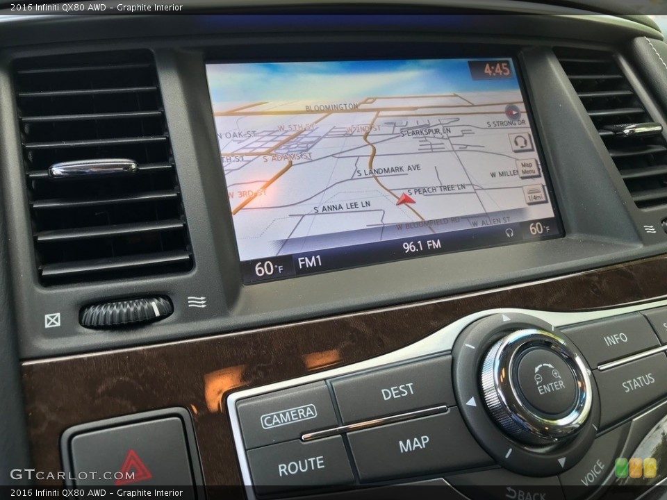 Graphite Interior Navigation for the 2016 Infiniti QX80 AWD #144763644