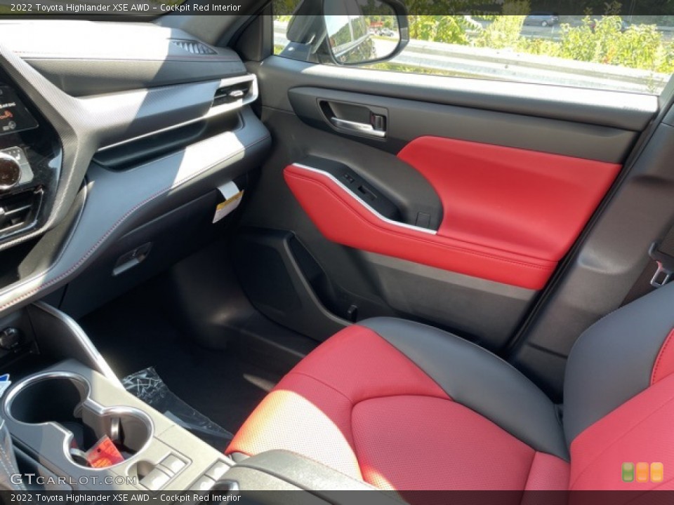 Cockpit Red 2022 Toyota Highlander Interiors