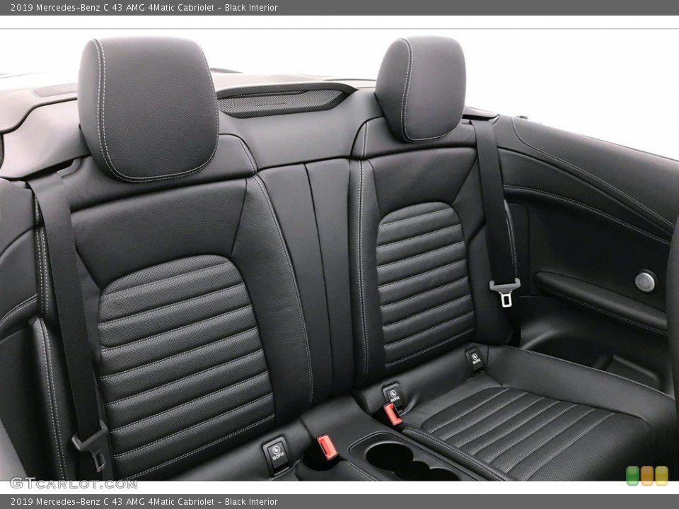 Black Interior Rear Seat for the 2019 Mercedes-Benz C 43 AMG 4Matic Cabriolet #144765069