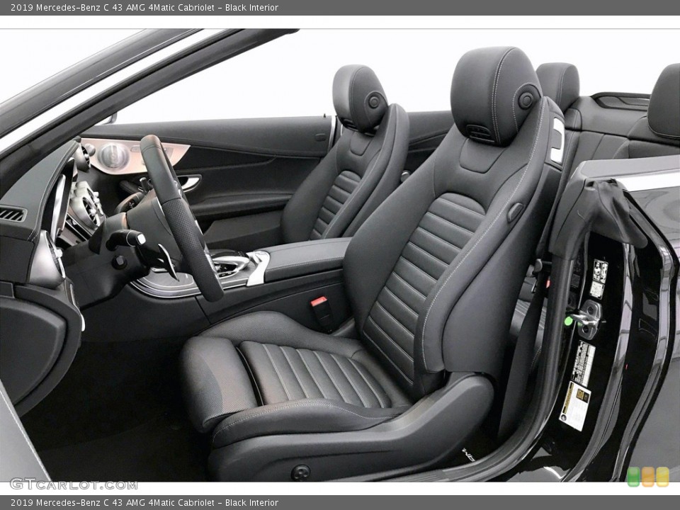 Black Interior Front Seat for the 2019 Mercedes-Benz C 43 AMG 4Matic Cabriolet #144765099