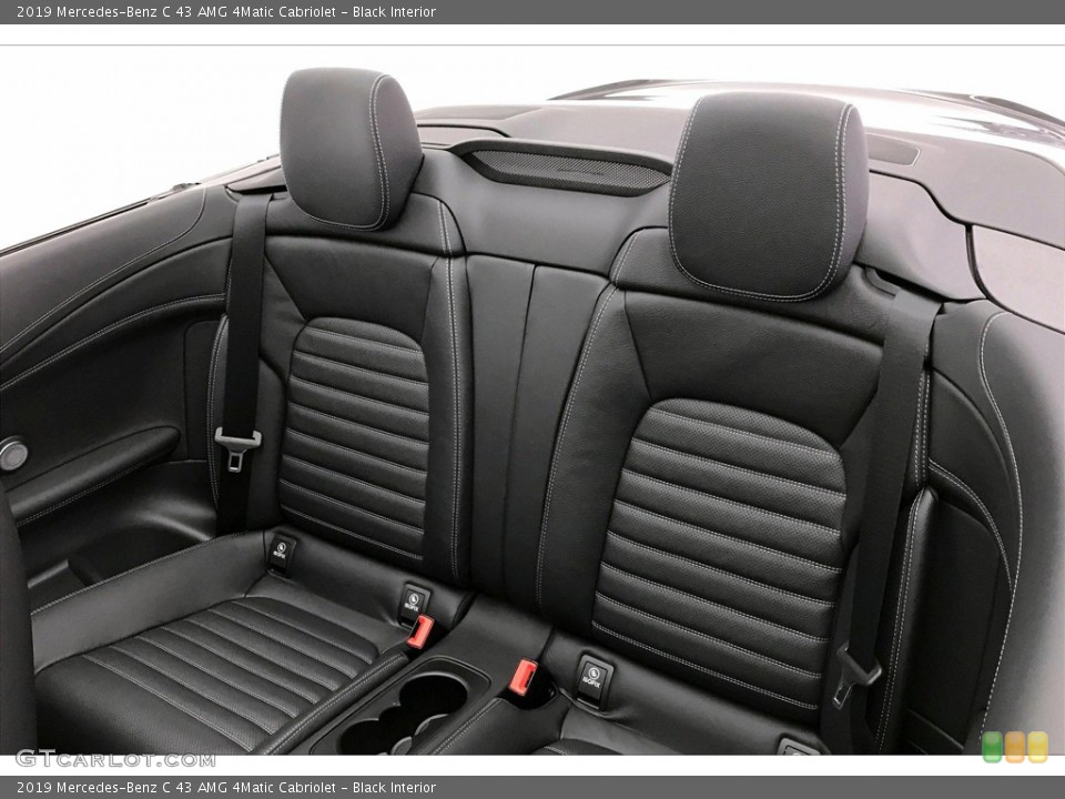 Black Interior Rear Seat for the 2019 Mercedes-Benz C 43 AMG 4Matic Cabriolet #144765125