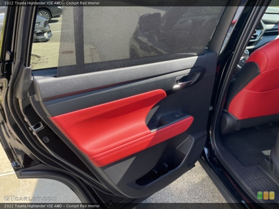 Cockpit Red Interior Door Panel for the 2022 Toyota Highlander XSE AWD #144765221