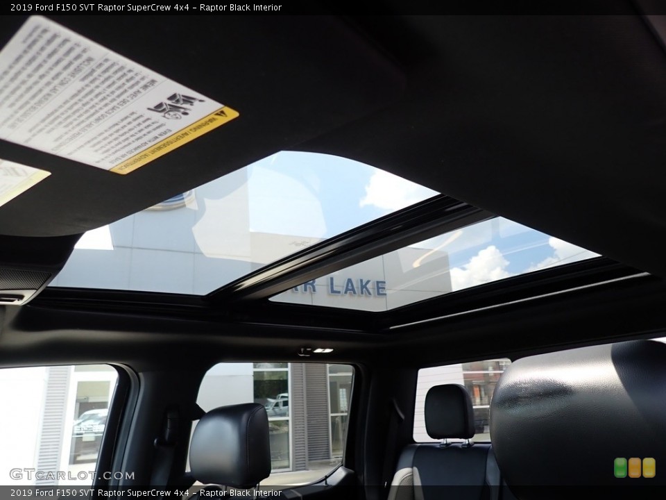 Raptor Black Interior Sunroof for the 2019 Ford F150 SVT Raptor SuperCrew 4x4 #144766719