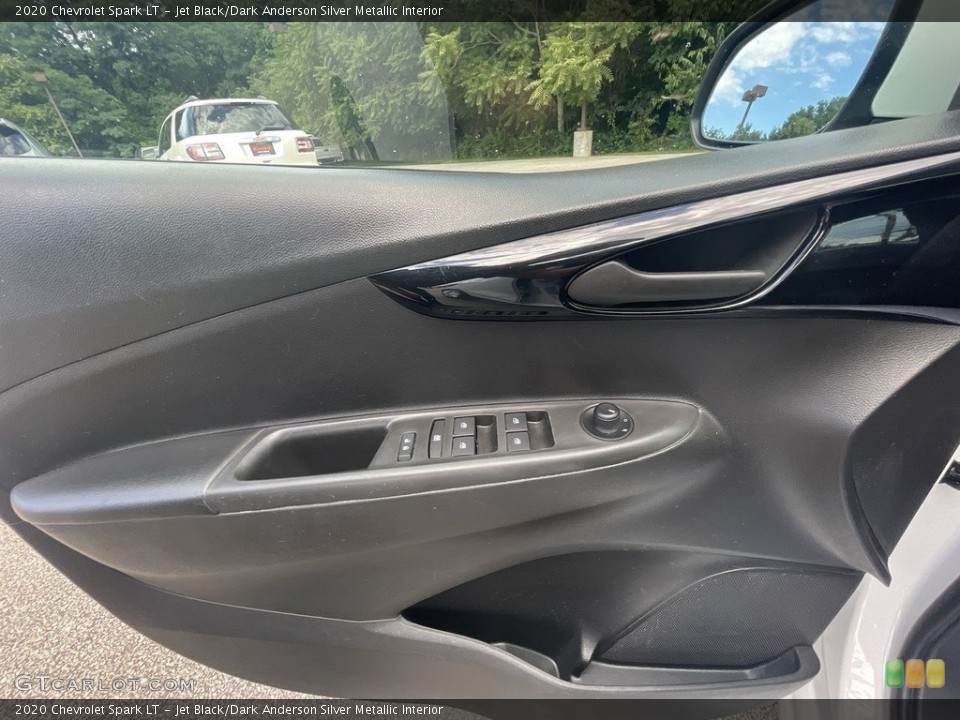 Jet Black/Dark Anderson Silver Metallic Interior Door Panel for the 2020 Chevrolet Spark LT #144767265