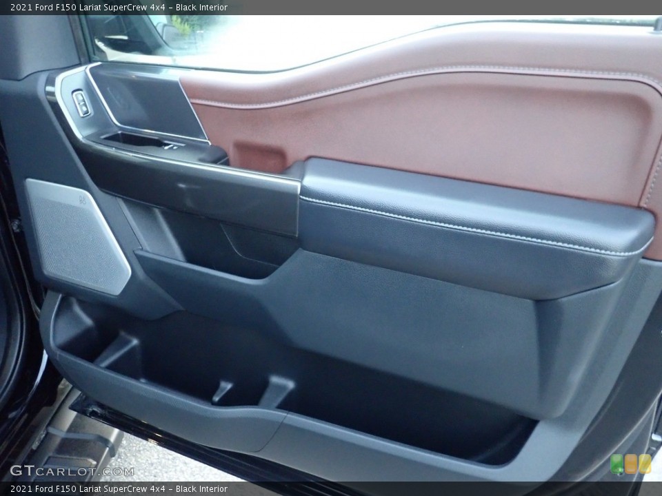 Black Interior Door Panel for the 2021 Ford F150 Lariat SuperCrew 4x4 #144767412