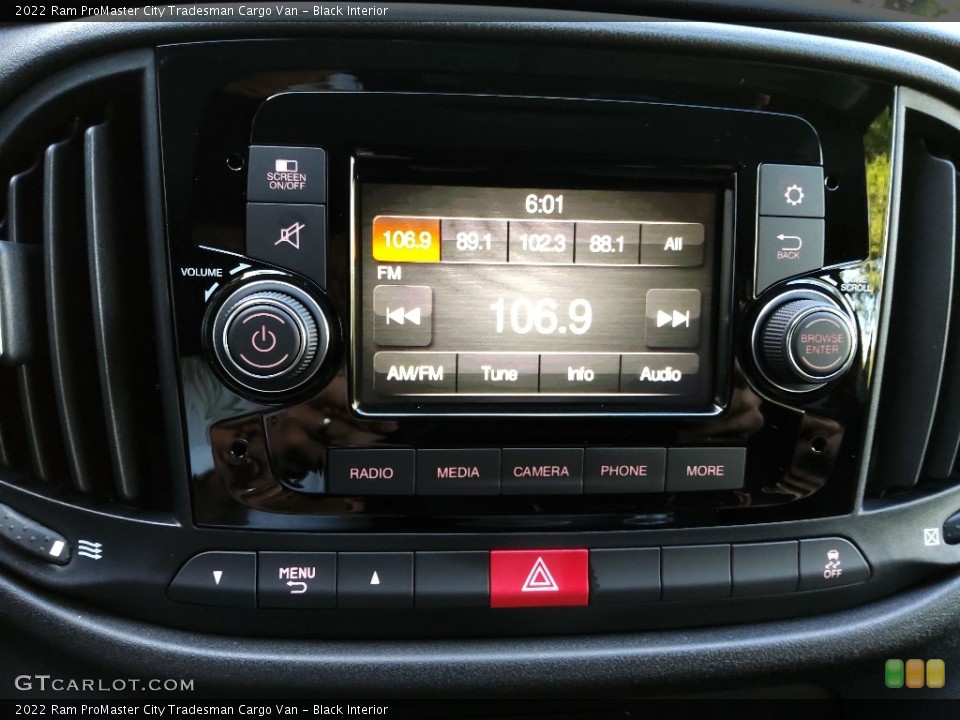 Black Interior Audio System for the 2022 Ram ProMaster City Tradesman Cargo Van #144768774