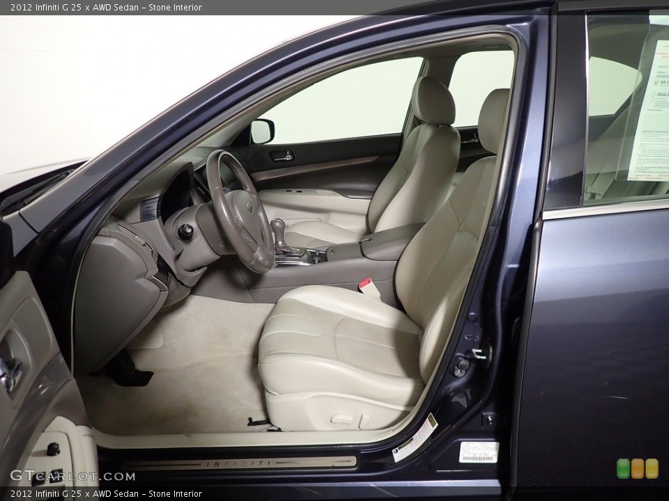 Stone Interior Front Seat for the 2012 Infiniti G 25 x AWD Sedan #144770148