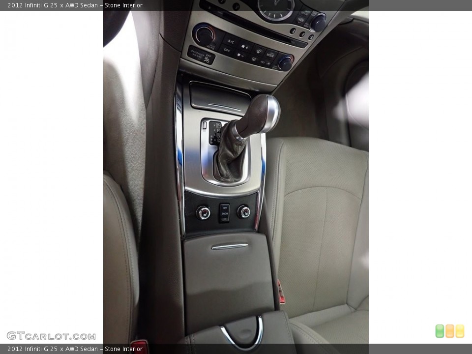 Stone Interior Transmission for the 2012 Infiniti G 25 x AWD Sedan #144770238