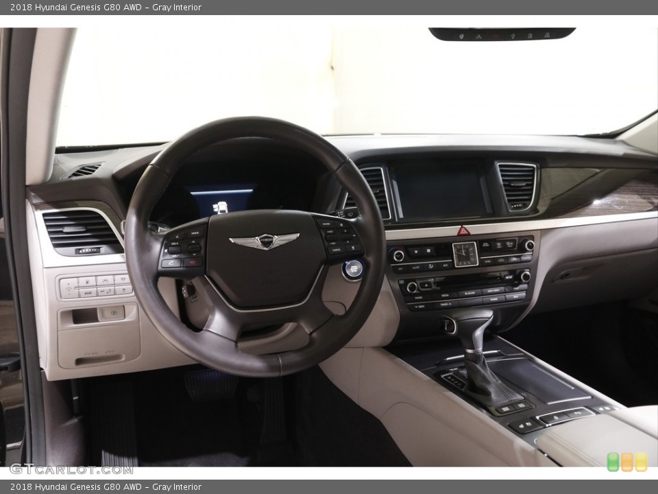 Gray Interior Dashboard for the 2018 Hyundai Genesis G80 AWD #144770676