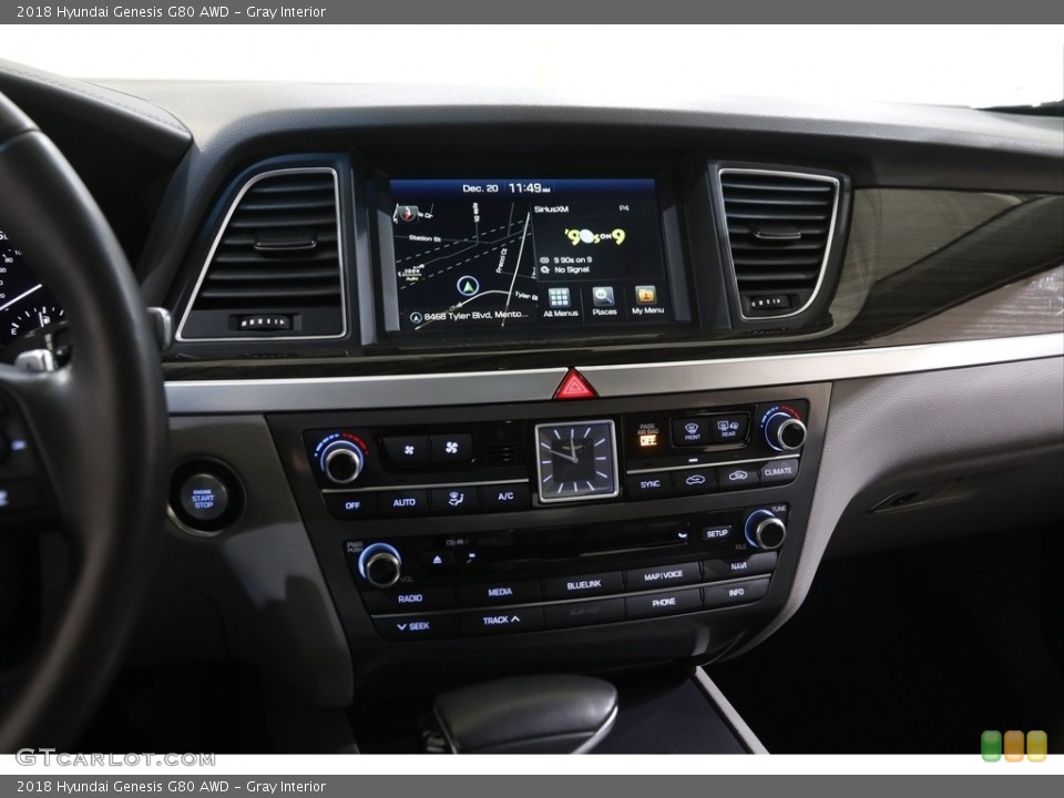 Gray Interior Controls for the 2018 Hyundai Genesis G80 AWD #144770703