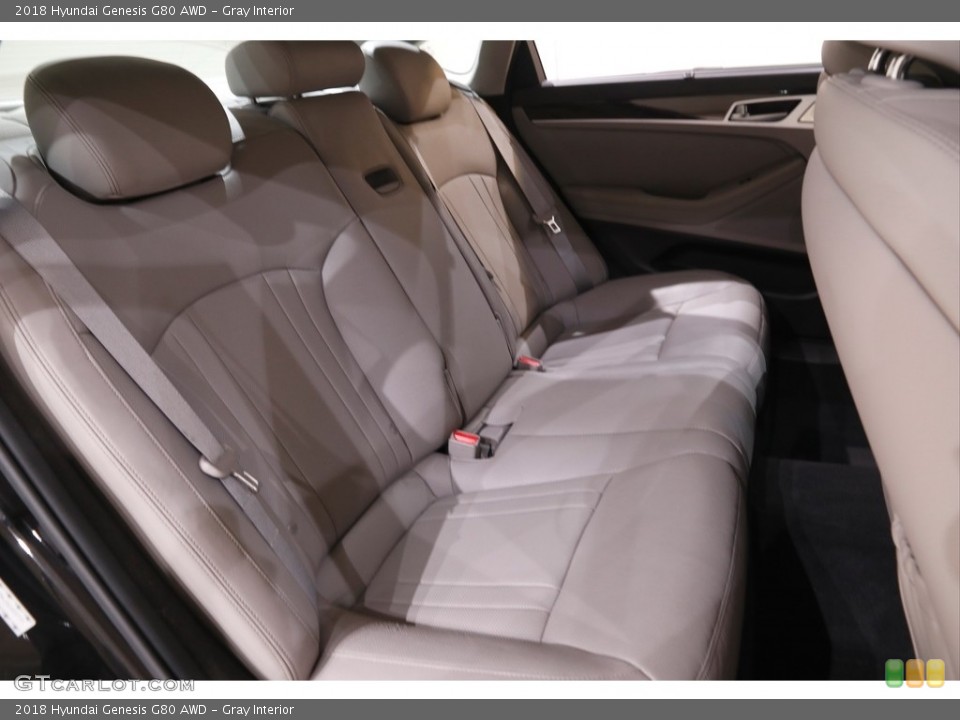 Gray Interior Rear Seat for the 2018 Hyundai Genesis G80 AWD #144770778