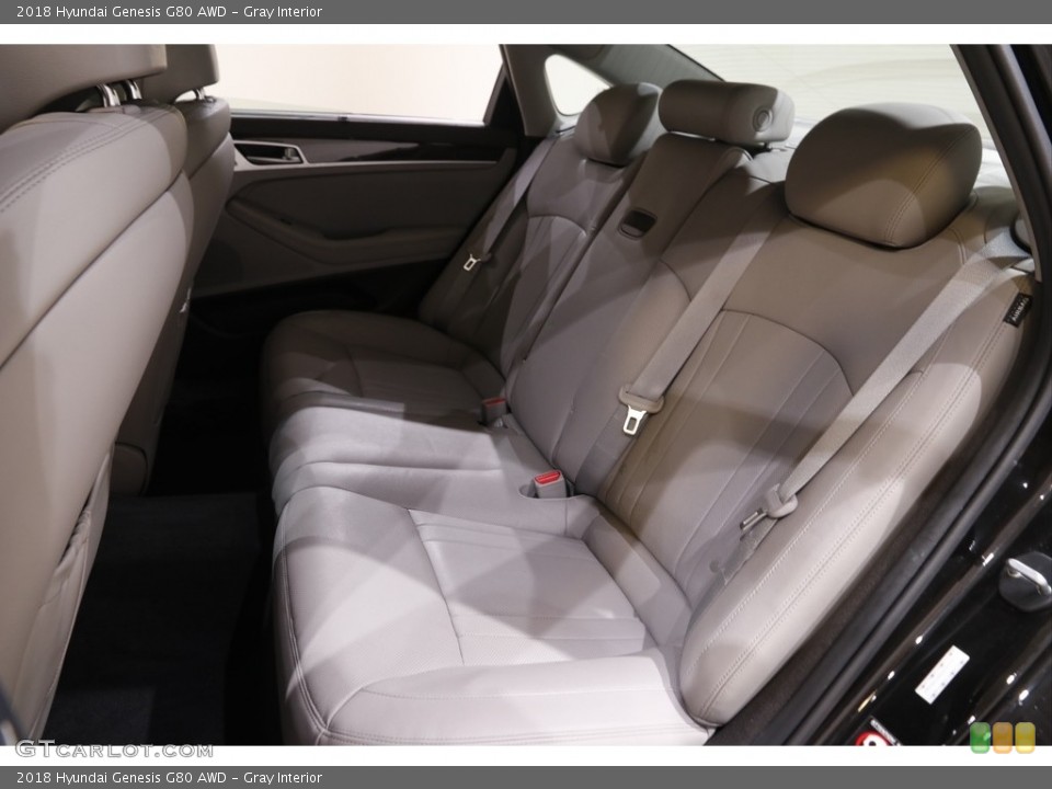 Gray Interior Rear Seat for the 2018 Hyundai Genesis G80 AWD #144770790
