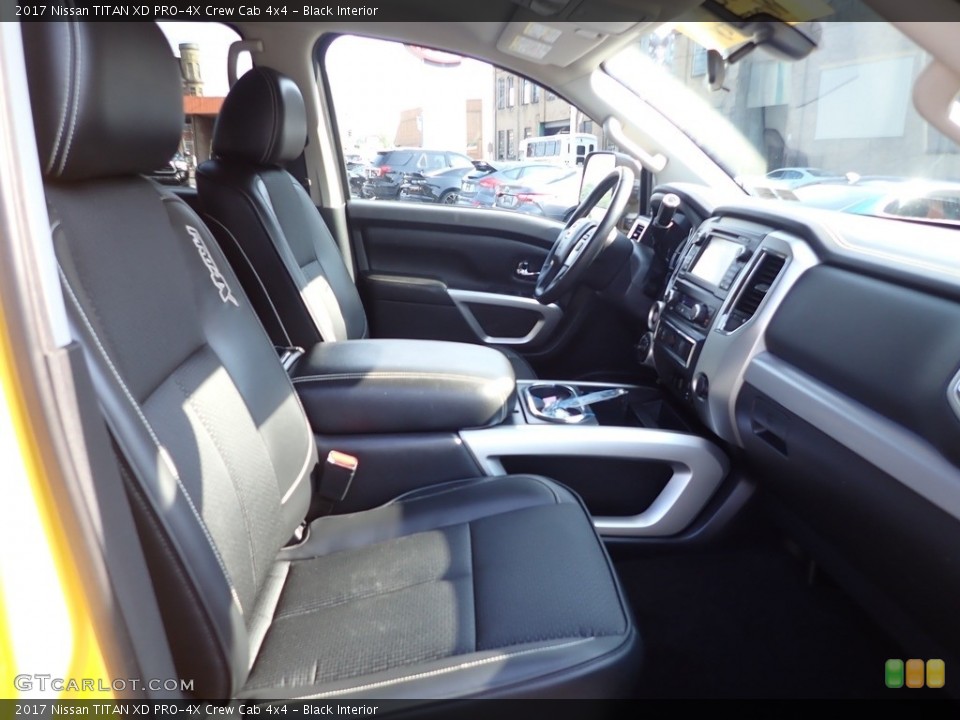 Black Interior Front Seat for the 2017 Nissan TITAN XD PRO-4X Crew Cab 4x4 #144772240
