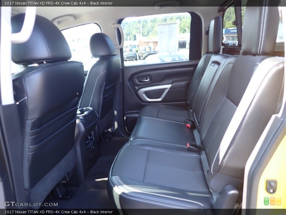 Black Interior Rear Seat for the 2017 Nissan TITAN XD PRO-4X Crew Cab 4x4 #144772265