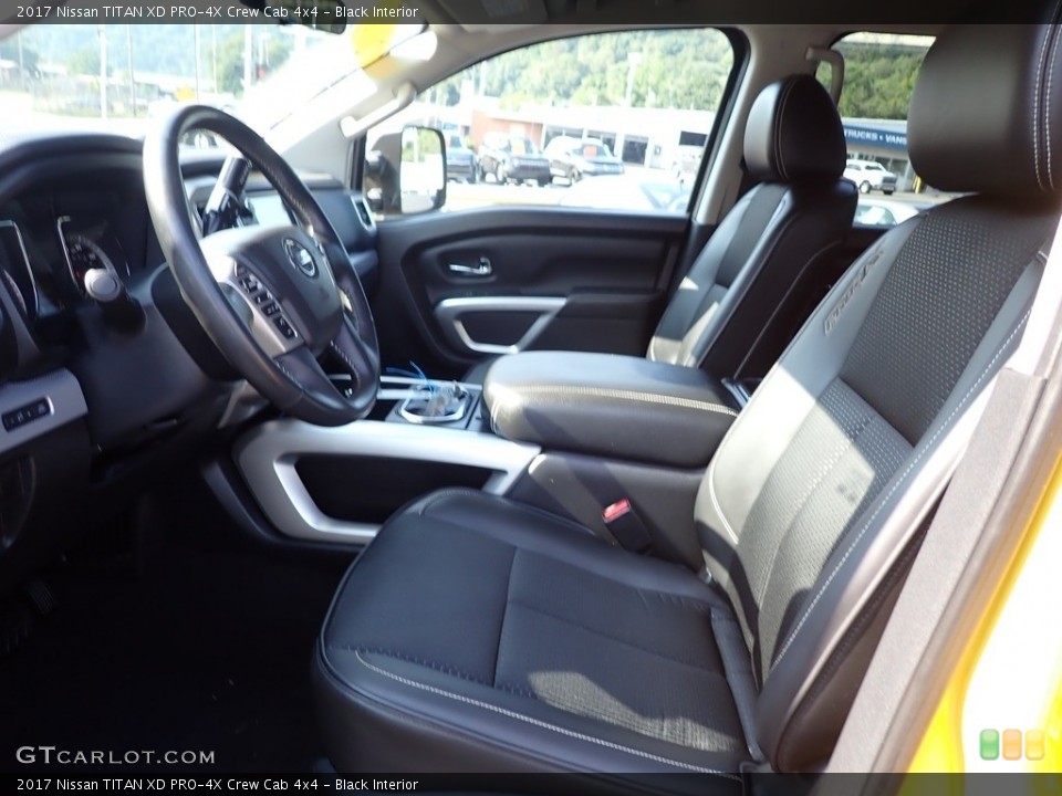 Black Interior Front Seat for the 2017 Nissan TITAN XD PRO-4X Crew Cab 4x4 #144772306