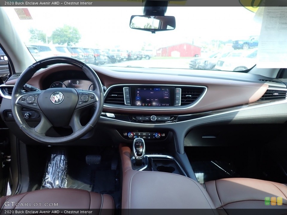 Chestnut Interior Dashboard for the 2020 Buick Enclave Avenir AWD #144772342