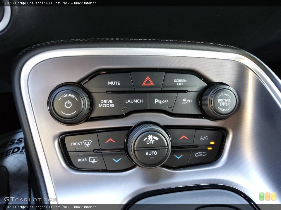 Black Interior Controls for the 2020 Dodge Challenger R/T Scat Pack #144772624