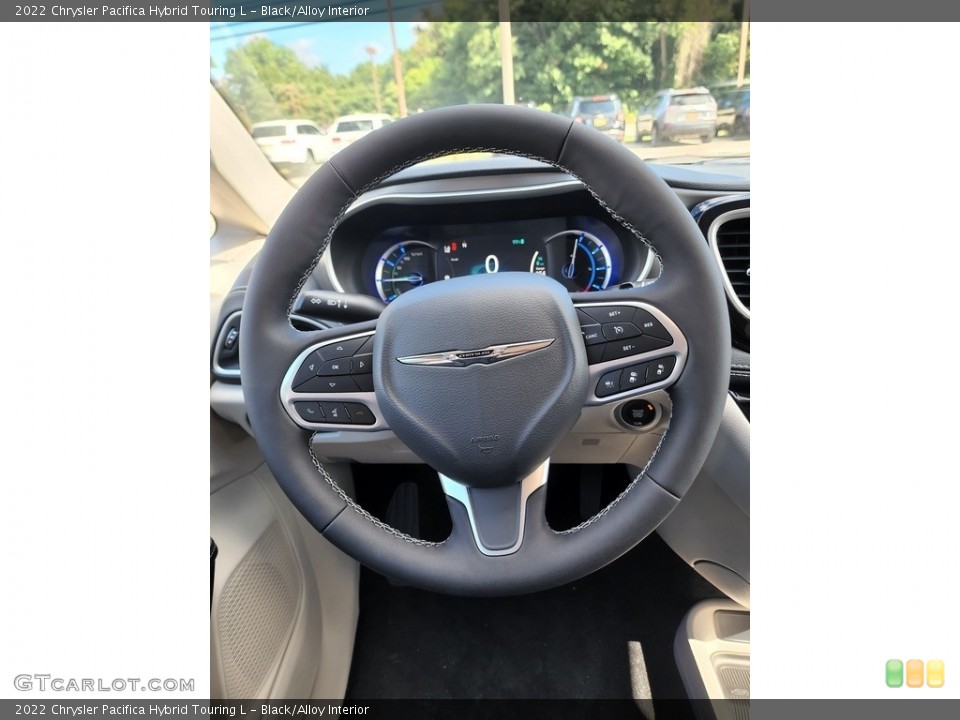 Black/Alloy Interior Steering Wheel for the 2022 Chrysler Pacifica Hybrid Touring L #144777479