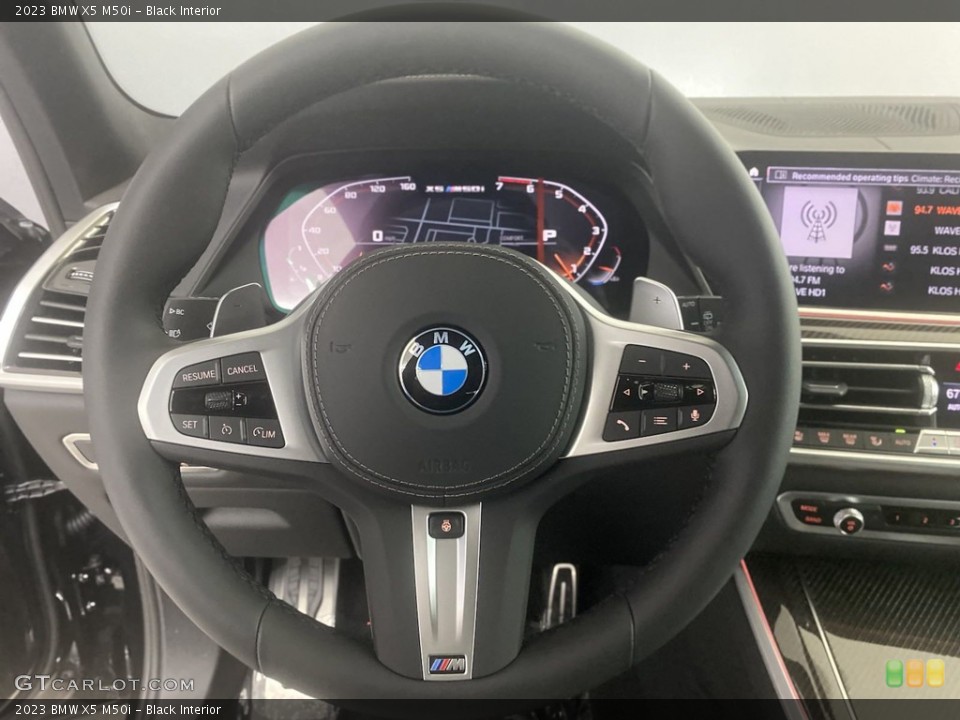 Black Interior Steering Wheel for the 2023 BMW X5 M50i #144777500