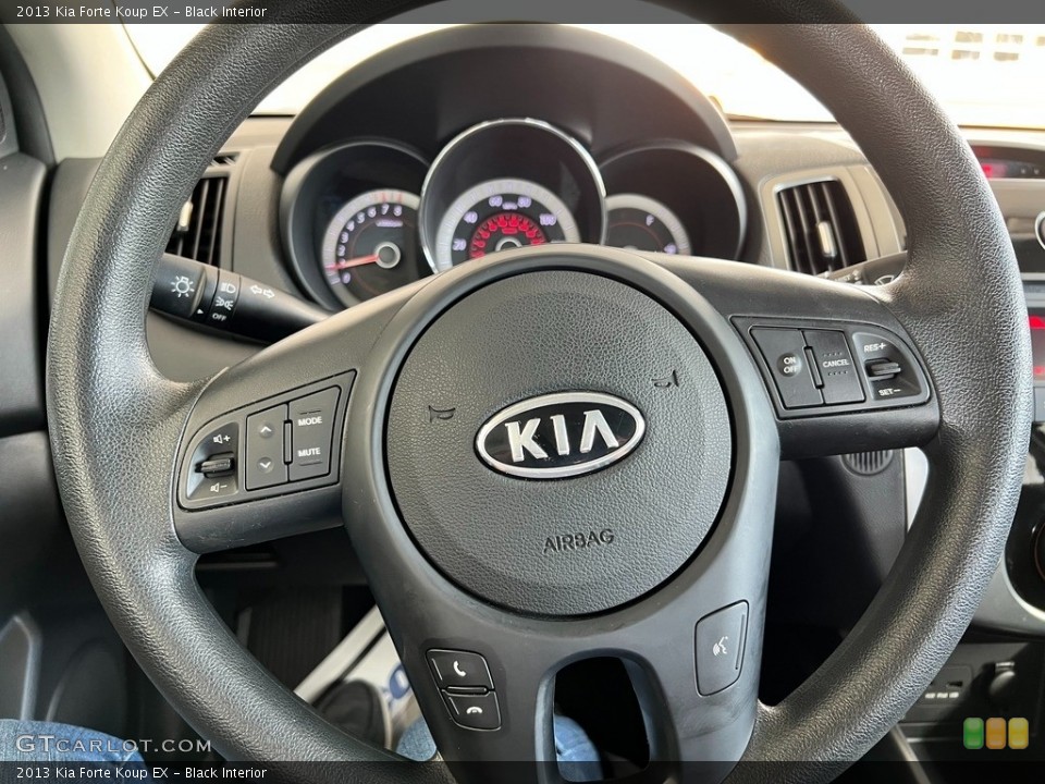 Black Interior Steering Wheel for the 2013 Kia Forte Koup EX #144777602