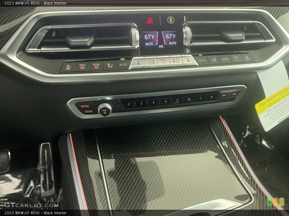 Black Interior Controls for the 2023 BMW X5 M50i #144777683