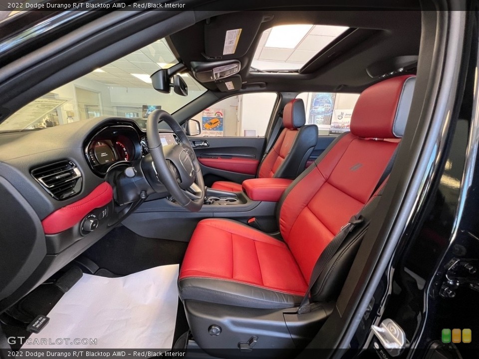 Red/Black Interior Photo for the 2022 Dodge Durango R/T Blacktop AWD #144777938