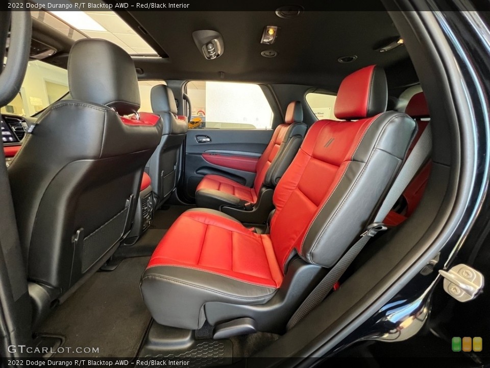 Red/Black Interior Rear Seat for the 2022 Dodge Durango R/T Blacktop AWD #144777962
