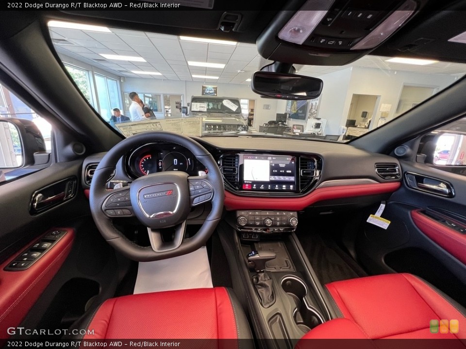 Red/Black Interior Dashboard for the 2022 Dodge Durango R/T Blacktop AWD #144778004
