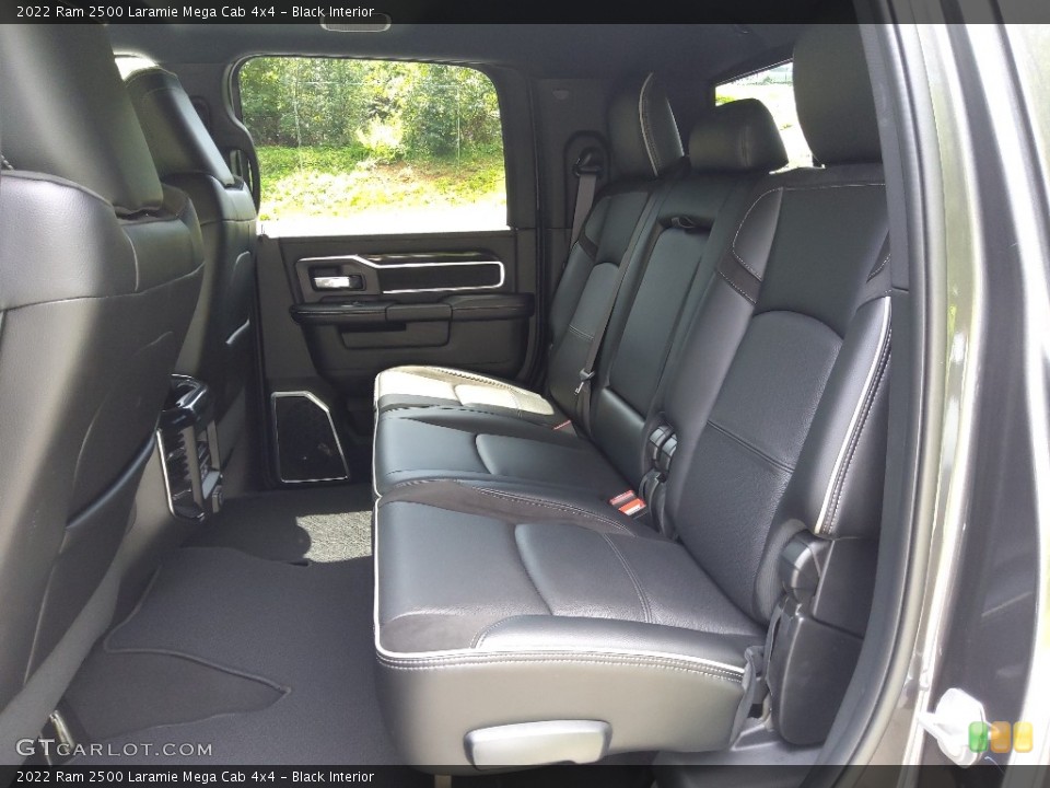 Black Interior Rear Seat for the 2022 Ram 2500 Laramie Mega Cab 4x4 #144778163