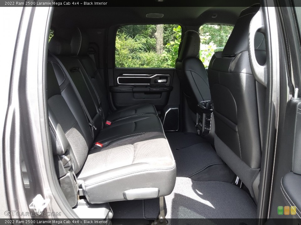 Black Interior Rear Seat for the 2022 Ram 2500 Laramie Mega Cab 4x4 #144778207