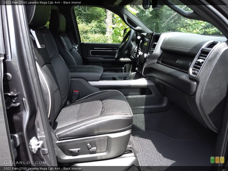 Black Interior Front Seat for the 2022 Ram 2500 Laramie Mega Cab 4x4 #144778238