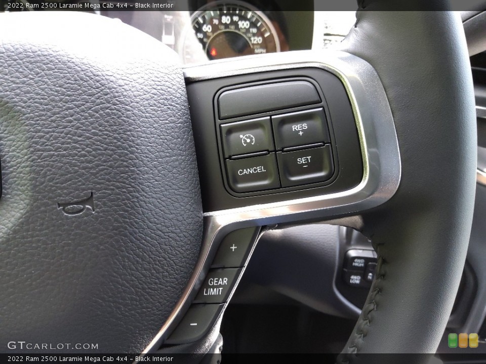 Black Interior Steering Wheel for the 2022 Ram 2500 Laramie Mega Cab 4x4 #144778310