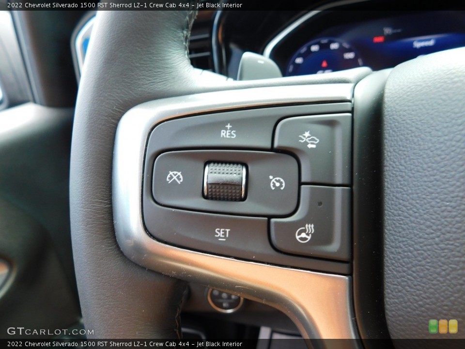 Jet Black Interior Steering Wheel for the 2022 Chevrolet Silverado 1500 RST Sherrod LZ-1 Crew Cab 4x4 #144778784
